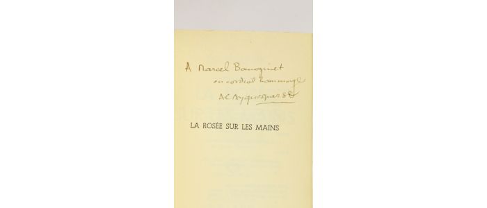 AYGUESPARSE : La rosée sur les mains - Signed book, First edition - Edition-Originale.com