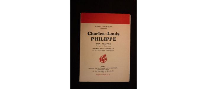 BACHELIN : Charles-Louis Philippe - Prima edizione - Edition-Originale.com