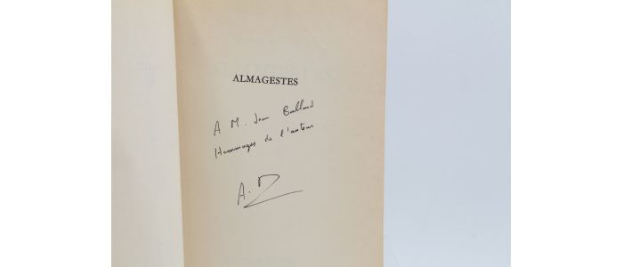 BADIOU : Trajectoire inverse - Almagestes - Portulans - Libro autografato, Prima edizione - Edition-Originale.com