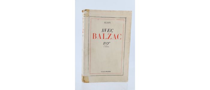 BALZAC : Avec Balzac - Prima edizione - Edition-Originale.com