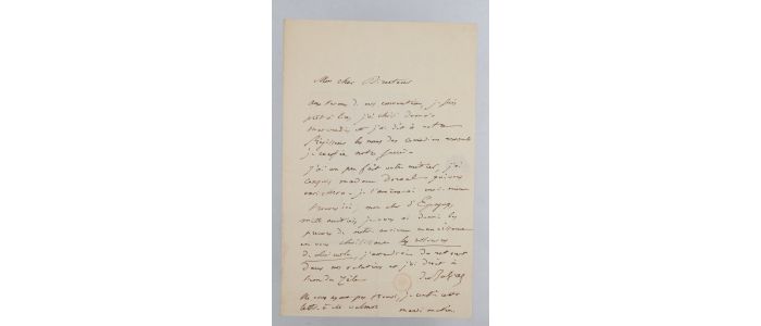 BALZAC : Lettre autographe signée adressée à Jean-Baptiste Violet d'Epagny, directeur du théâtre de l'Odéon, à propos des Ressources de Quinola - Autographe, Edition Originale - Edition-Originale.com