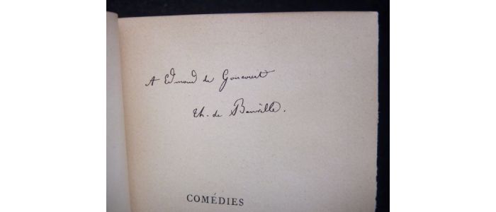 BANVILLE : Comédies - Signed book - Edition-Originale.com
