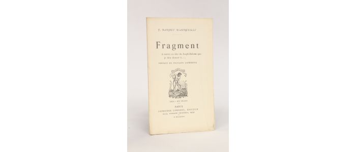 BARBEY D'AUREVILLY : Fragment à mettre en tête du Joseph Delorme que je dois donner à... - Erste Ausgabe - Edition-Originale.com