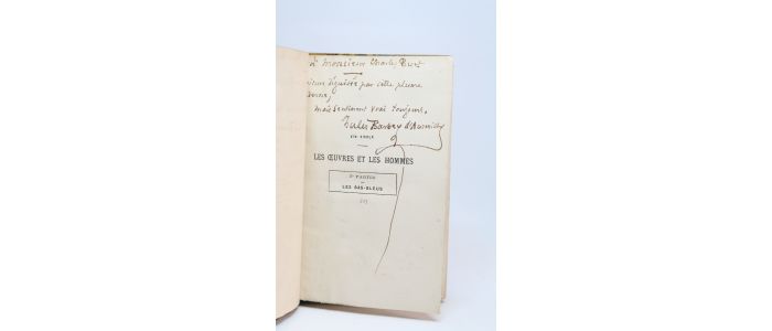 BARBEY D'AUREVILLY : Les Bas bleus - Signed book, First edition - Edition-Originale.com