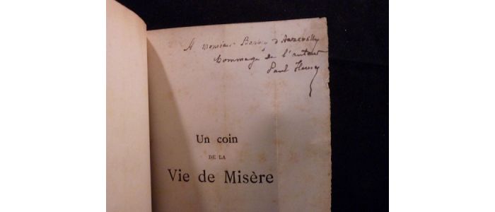 BARBEY D'AUREVILLY : Un coin de la vie de misère - Signed book, First edition - Edition-Originale.com