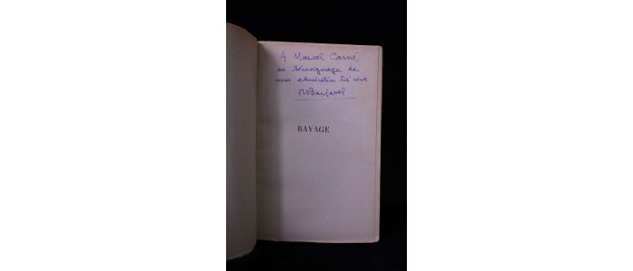 BARJAVEL : Ravage - Libro autografato, Prima edizione - Edition-Originale.com