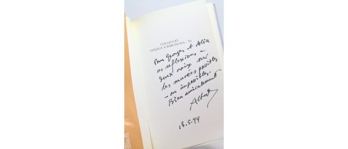 BARRAL ALTET : Albert Rafols-Casamada - Autographe, Edition Originale - Edition-Originale.com