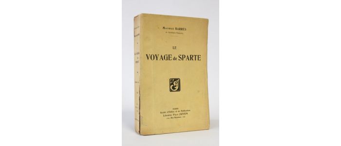 BARRES : Le voyage de Sparte - Erste Ausgabe - Edition-Originale.com