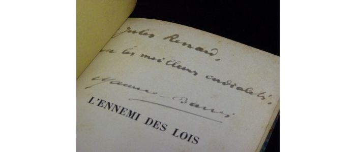 BARRES : L'ennemi des lois - Signed book, First edition - Edition-Originale.com