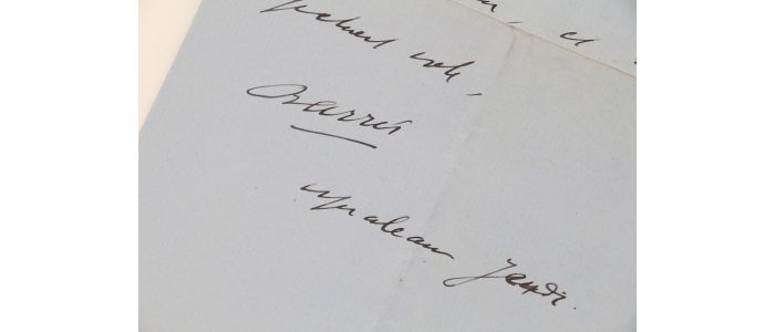 BARRES : Lettre autographe signée adressée à madame Léon Daudet - Signiert, Erste Ausgabe - Edition-Originale.com