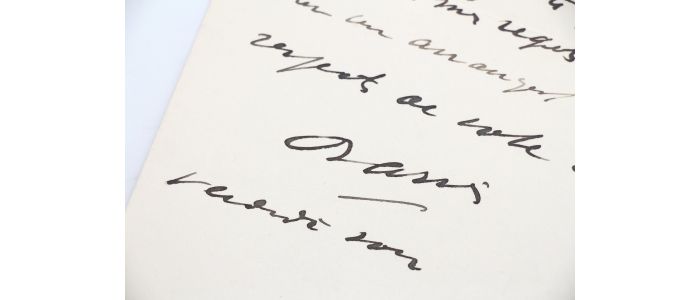 BARRES : Lettre autographe signée adressée à une amie - Signiert, Erste Ausgabe - Edition-Originale.com
