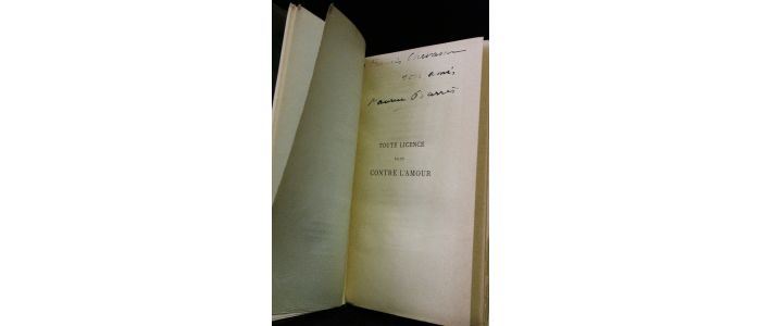 BARRES : Toute licence sauf contre l'amour - Libro autografato, Prima edizione - Edition-Originale.com