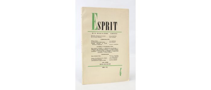 BARTHES : Esprit. Nouvelle série N°178 de la 19ème année - Edition Originale - Edition-Originale.com