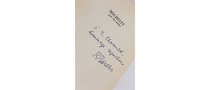 BARTHES : Michelet par lui-même - Signiert, Erste Ausgabe - Edition-Originale.com