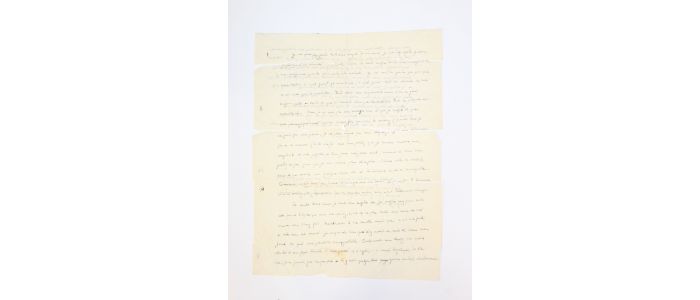 BATAILLE : Lettre autographe signée à Denise Rollin : « Maintenant je n'aspire plus qu'à une chose c'est à vous prouver que je n'appartiens plus qu'à vous, que je suis rivé à vous […] » - Libro autografato, Prima edizione - Edition-Originale.com