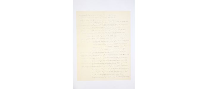 BATAILLE : Lettre autographe signée à Denise Rollin : « je vous écris comme un aveugle, parce qu'en me parlant comme vous le faites [...] vous me faites tomber dans une obscurité presqu'insupportable. »  - Signed book, First edition - Edition-Originale.com