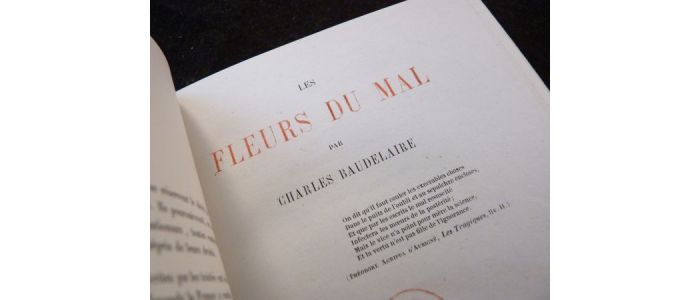 BAUDELAIRE : Les fleurs du mal - Prima edizione - Edition-Originale.com