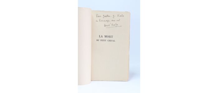 BAZIN : La mort du petit cheval - Libro autografato - Edition-Originale.com
