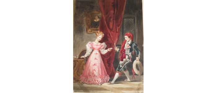 BEAUMARCHAIS : Rosine et Figaro, Le Barbier de Séville, vers 1825-1830 - Edition Originale - Edition-Originale.com