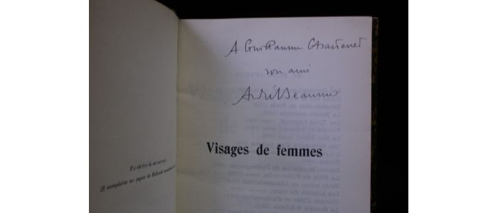 BEAUNIER : Visages de femmes - Autographe, Edition Originale - Edition-Originale.com