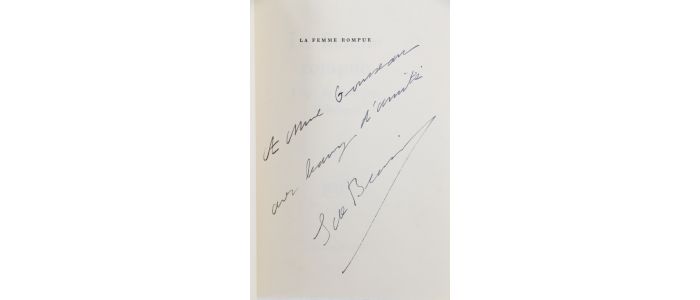 BEAUVOIR : La femme rompue - Monologue - L'âge de discrétion - Libro autografato - Edition-Originale.com