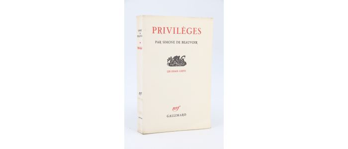 BEAUVOIR : Privilèges - Edition Originale - Edition-Originale.com