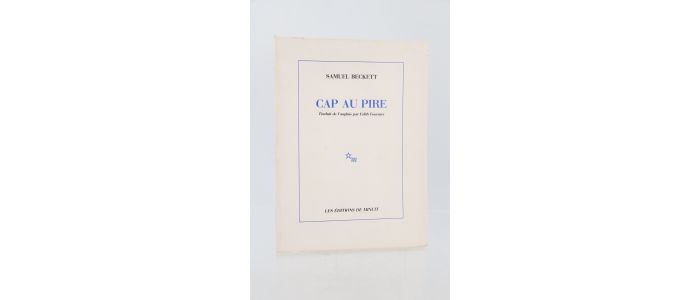 BECKETT : Cap au pire - Edition Originale - Edition-Originale.com