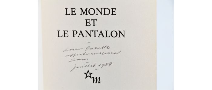BECKETT : Le monde et le pantalon - Signiert, Erste Ausgabe - Edition-Originale.com