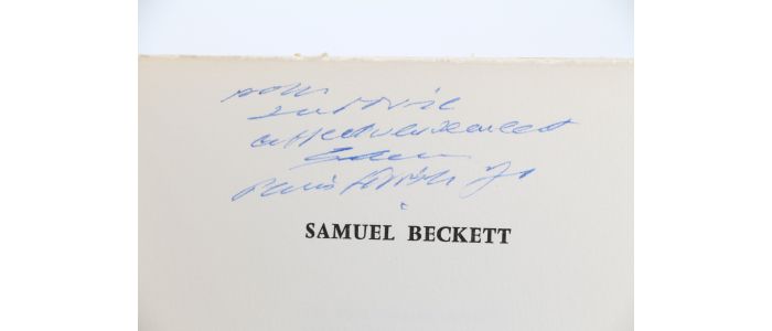 BECKETT : Sans - Signed book, First edition - Edition-Originale.com