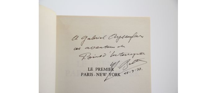 BELLONTE : Le premier Paris-New York - Signed book, First edition - Edition-Originale.com