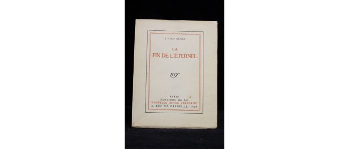 BENDA : La fin de l'éternel - First edition - Edition-Originale.com