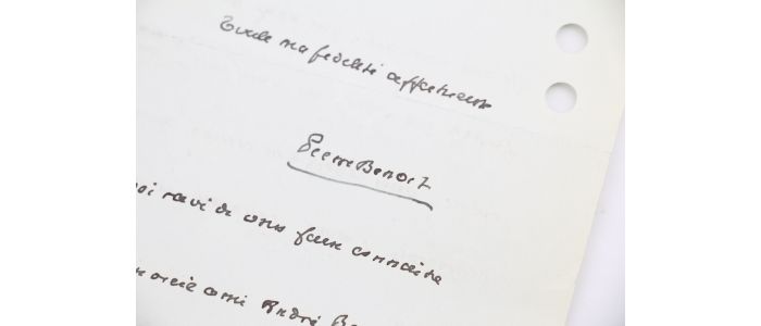 BENOIT : Lettre autographe signée adressée à un confrère - Libro autografato, Prima edizione - Edition-Originale.com