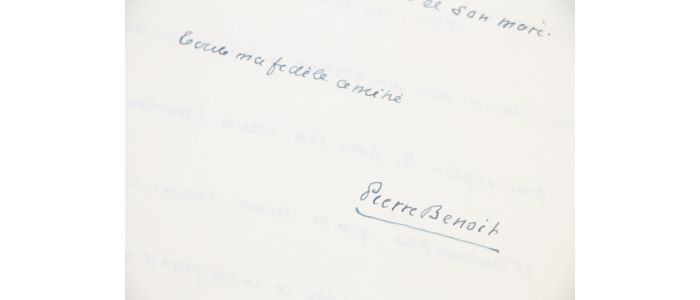 BENOIT : Lettre autographe signée concernant des festivités qu'il doit organiser avec son correspondant et des personnalités à inviter - Signiert, Erste Ausgabe - Edition-Originale.com