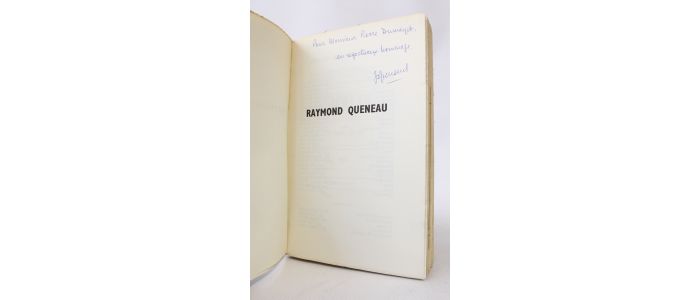 BENS : Queneau - Autographe, Edition Originale - Edition-Originale.com