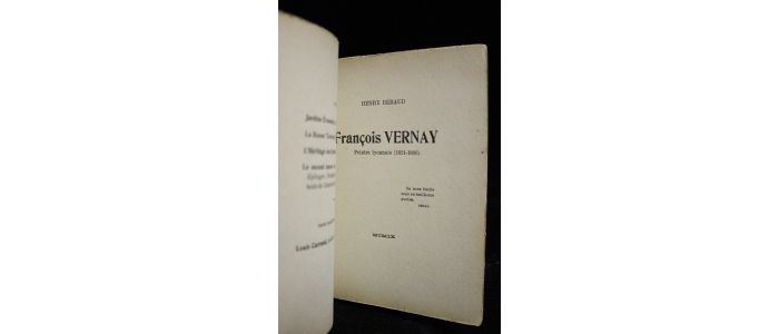 BERAUD : François Vernay peintre lyonnais (1821-1896) - Erste Ausgabe - Edition-Originale.com