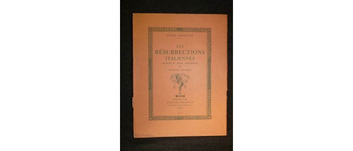 BERENGER : Les résurrections italiennes - Signed book - Edition-Originale.com