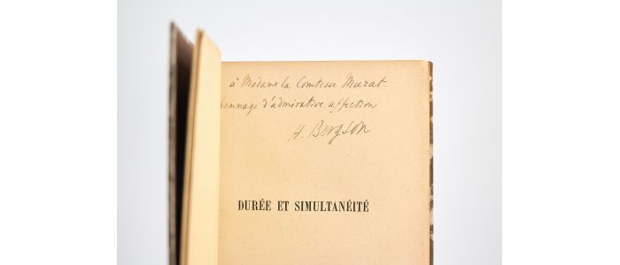 BERGSON : Durée et simultanéité à propos de la théorie d'Einstein - Signiert, Erste Ausgabe - Edition-Originale.com