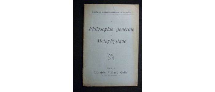 BERGSON : Note sur les origines psychologiques de notre croyance à la loi de causalité - First edition - Edition-Originale.com