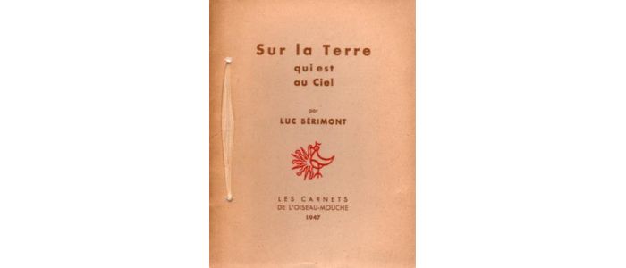 BERIMONT : Sur la terre qui est au ciel - Libro autografato, Prima edizione - Edition-Originale.com