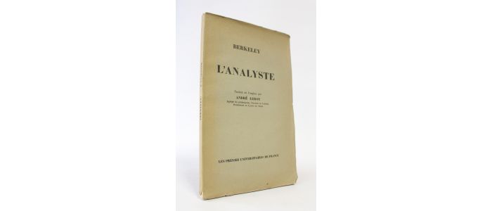 BERKELEY : L'analyste - First edition - Edition-Originale.com