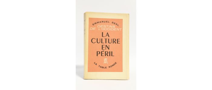 BERL : La culture en péril - Prima edizione - Edition-Originale.com