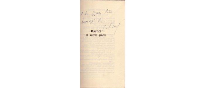 BERL : Rachel et les autres grâces - Libro autografato, Prima edizione - Edition-Originale.com