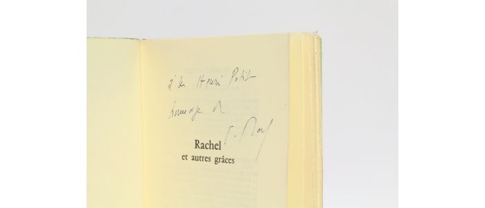 BERL : Rachel et les autres grâces - Autographe, Edition Originale - Edition-Originale.com