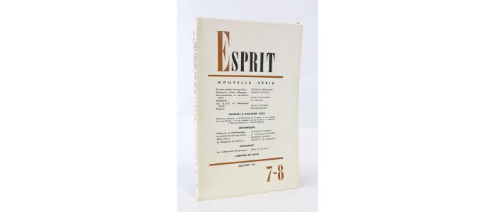 BERNANOS : Esprit. Nouvelle série N°351 de la 34ème année - Erste Ausgabe - Edition-Originale.com
