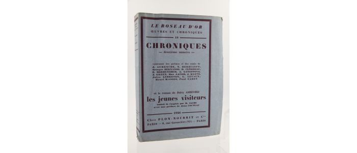 BERNANOS : Lettre à Frédéric Lefèvre In Chroniques N°2 - Erste Ausgabe - Edition-Originale.com