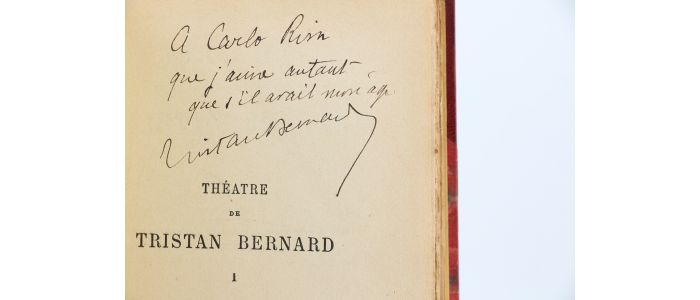BERNARD : Théâtre I - Autographe - Edition-Originale.com