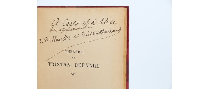 BERNARD : Théâtre VII - Libro autografato - Edition-Originale.com