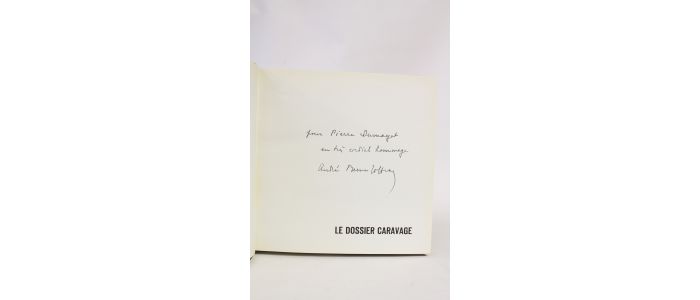 BERNE-JOFFROY : Le cas Caravage. Psychologie des attributions et psychologie de l'art - Signiert, Erste Ausgabe - Edition-Originale.com