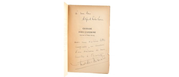 BIBESCO : Croisade pour l'Anémone (Lettres de Terre sainte) - Autographe, Edition Originale - Edition-Originale.com