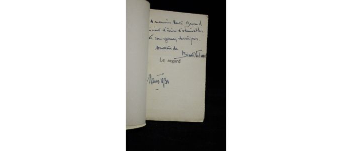 BINET-VALMER : Le regard - Signed book, First edition - Edition-Originale.com